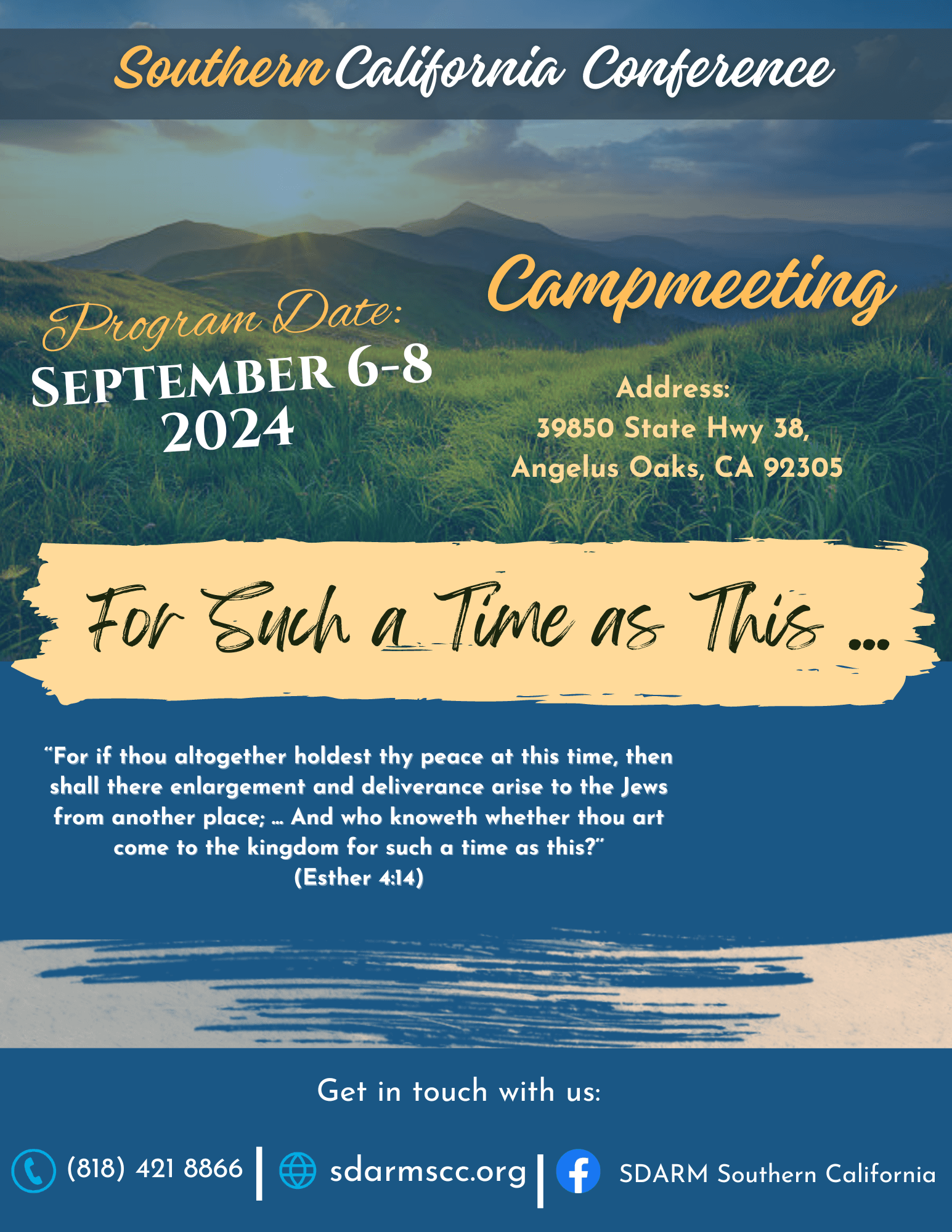 SCC Campmeeting - California, USA